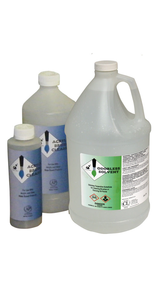 Chroma Odorless Solvent & Acrylic Brush Cleaner Chroma paint and mediums